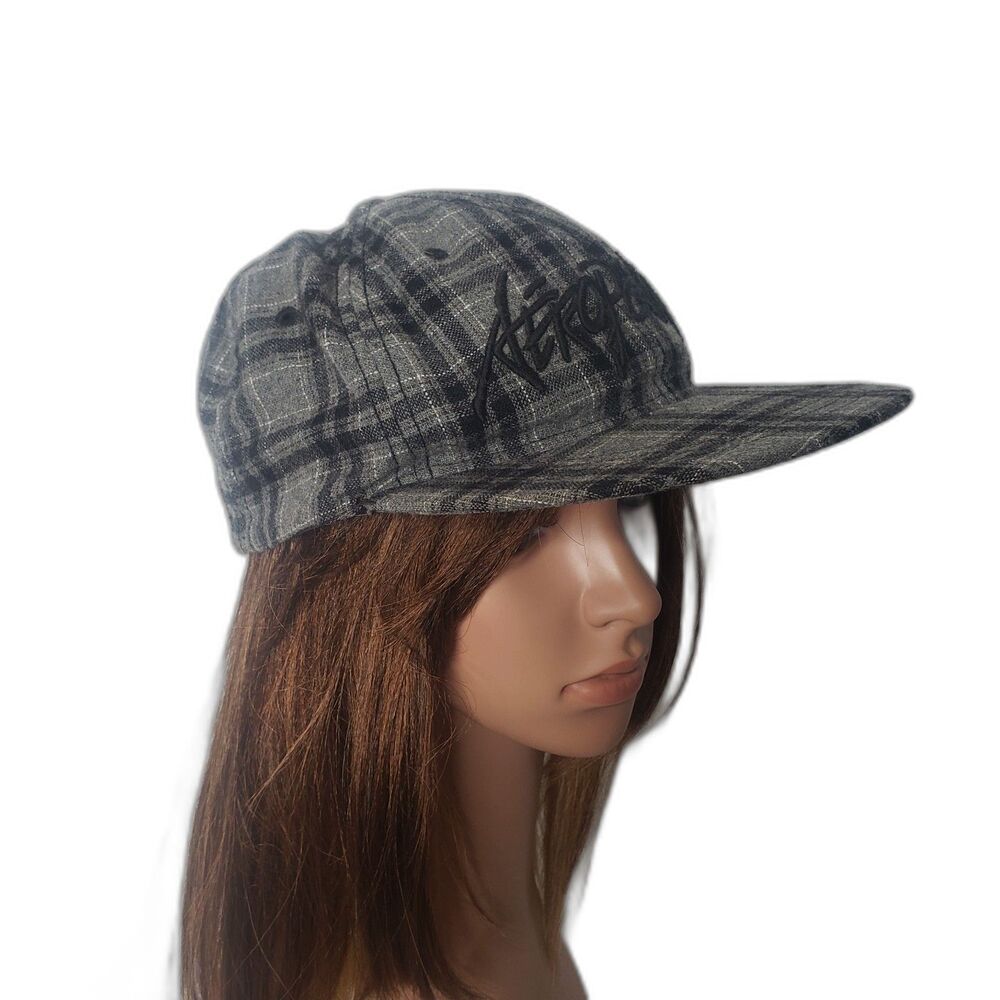 AEROPOSTALE Gray and Black Wool Blend Cap Baseball Hat Size L/XL